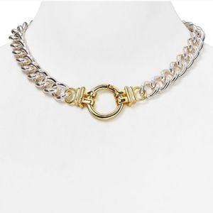 Ralph Lauren Two-tone Curb chain necklace